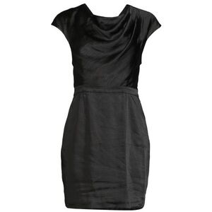 FAME AND PARTNERS • Lincoln Drape Satin Mini Dress
